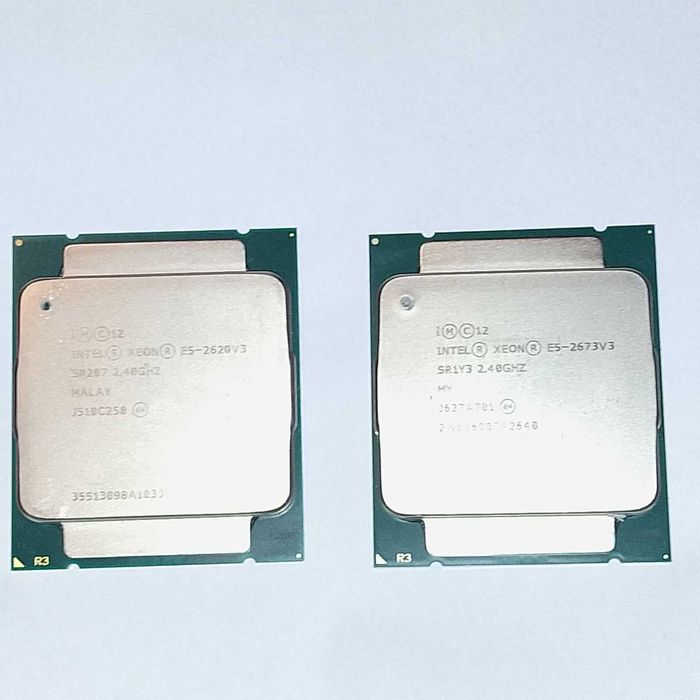 Intel Xeon e5-2620 v3 ,   Intel Xeon E5-2673 v3