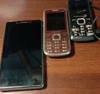 Мобильные телефоны Samsung и Alcatel на запчасти.