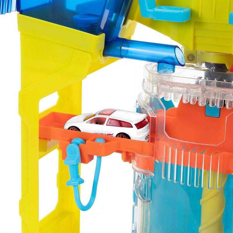 Hot Wheels City Kaskaderska myjnia Zmiana koloru Zestaw GRW37 Mattel