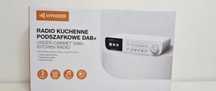 Radio KUCHENNE podszafkowe białe sieciowe DAB+, FM Hykker