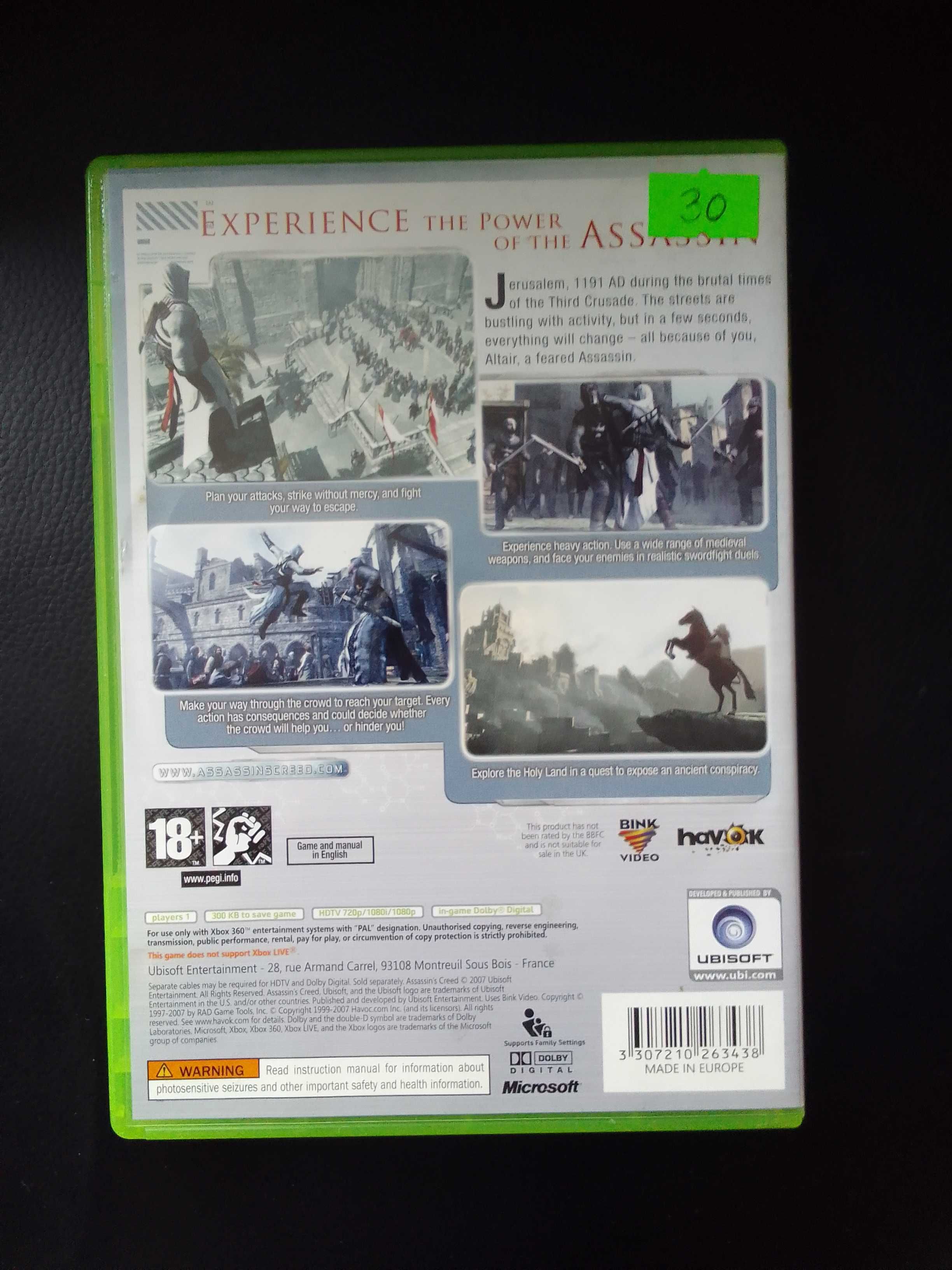Dwie gry ASSASSINS CREED - Black flag IVRevelations - xbox 360