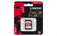 Karta pamięci Kingston Canvas React SDXC 256GB 100R80W UHS-I V30 cl.10