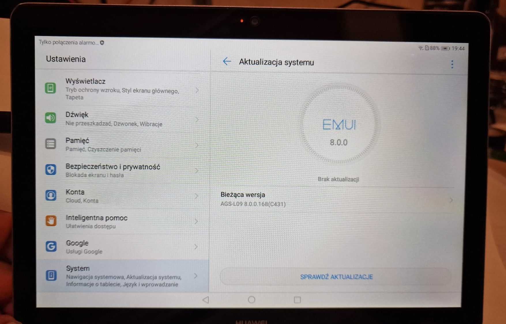 Huawei MediaPad T3 10, LTE sim, GPS, BT, WiFi, 32/2 GB, EMUI 8 + etui