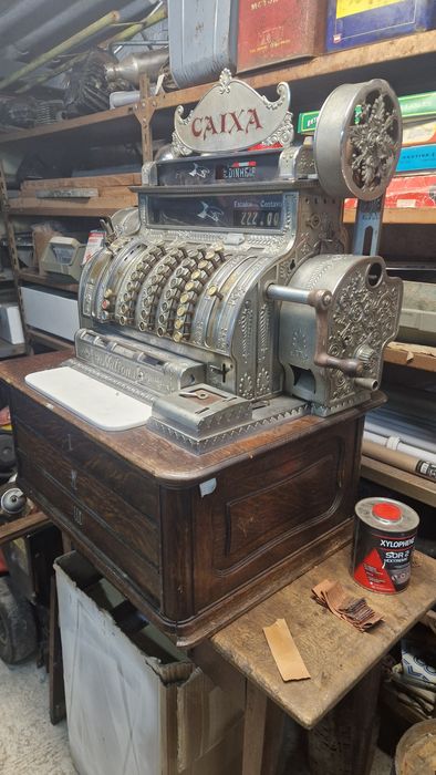 Máquina Registradora Antiga National – Peça Rara de Cole