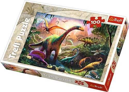 Nowe puzzle 100 dinozaury