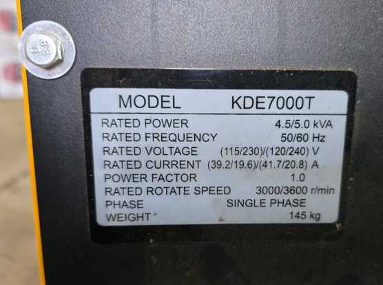 дизельный генератор Covax KDE7000T 5 кВт закритий мідна обмотка AVR