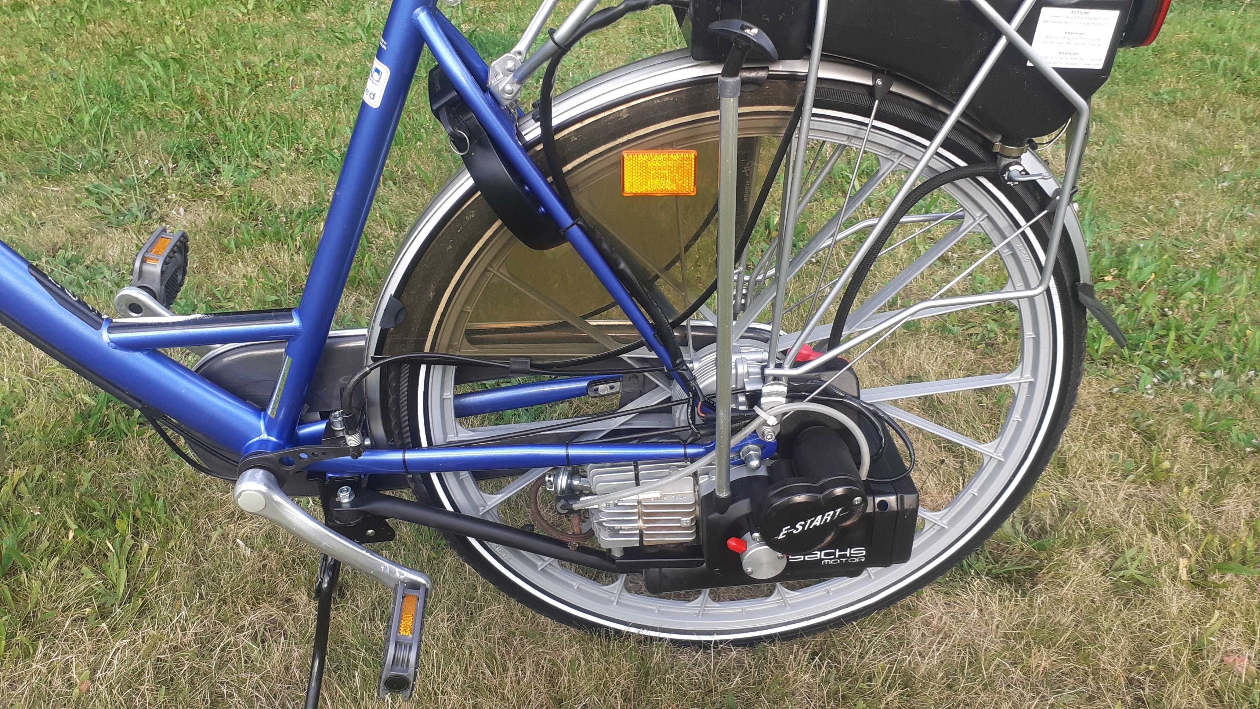 Rower Saxonette Luxus z silnikiem spalinowym Sachs E- start