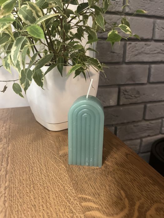 Świeczka zielona elegancka