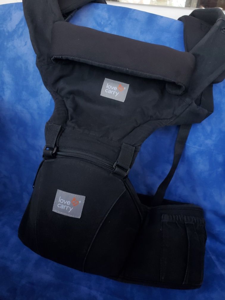 Хіпсіт ергорюкзак 6в1 чорного кольору Love and carry