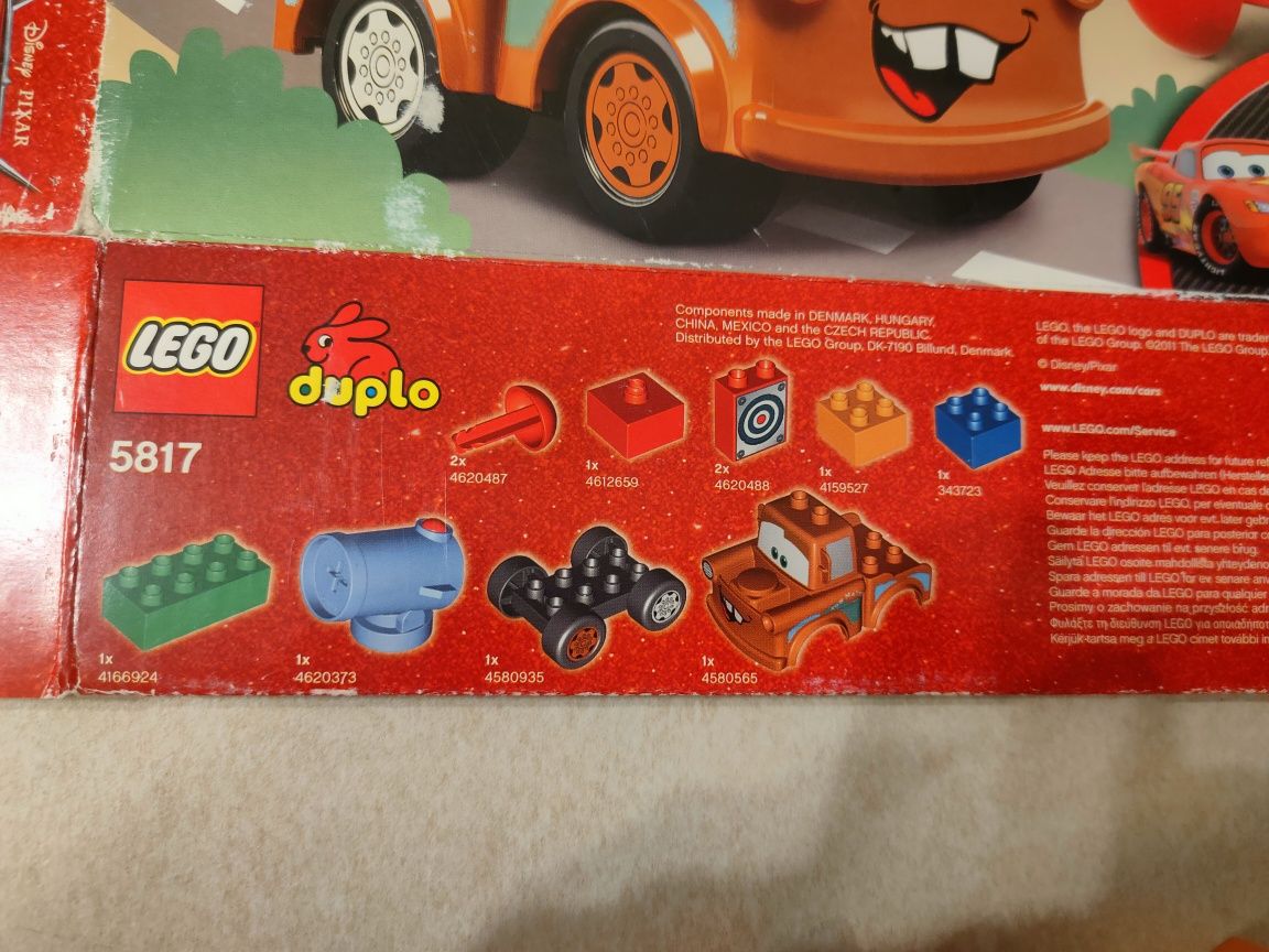 Lego Duplo 5817 Agent Złomek Auta Cars Zygzak McQueen