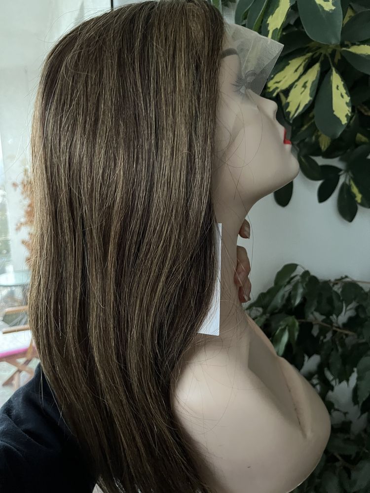 Peruka 22” braz balejaz wlosy naturalne ludzkie