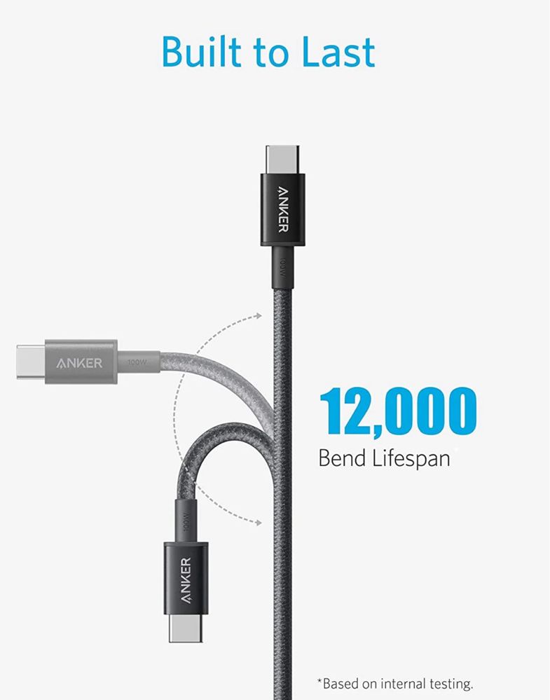 Anker USB C to USB C Charger Cable (1.8m), 100W