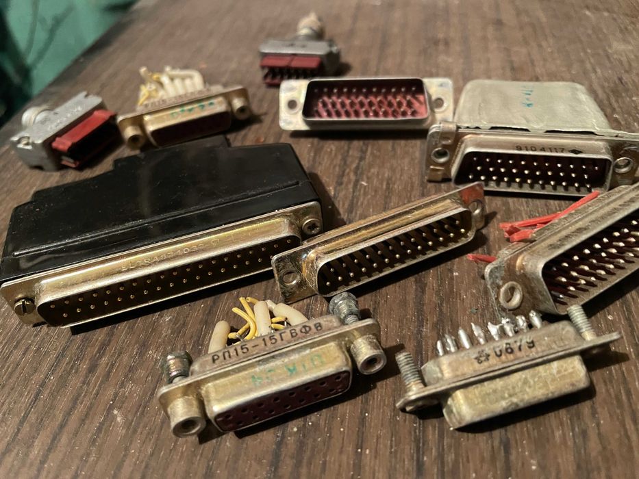 разъемы советские приборные белые (новые и б.у.)