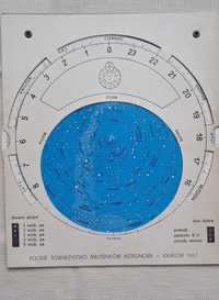 Zabytkowe wydanie „Obrotowej mapy nieba”, PTMA – Kraków 1967