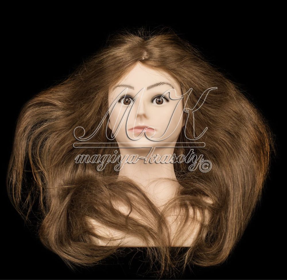 Манекен для зачісок Натуральне волосся Голова манекен