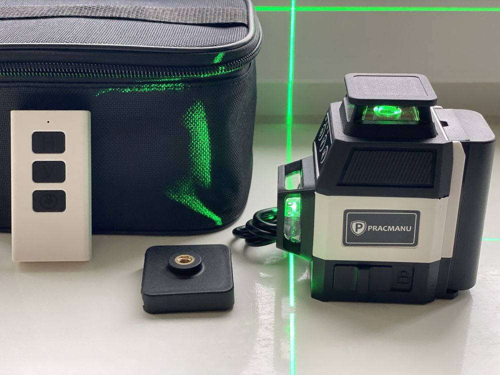 Лазерний рівень Procmanu mini 3D 360° на 12 ліній, зелений луч