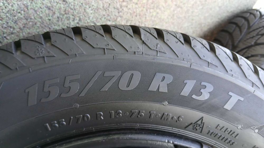 opony wielosezonowe i felgi 4 szt.155/70 r.13,panda,seicento,4x98,2023