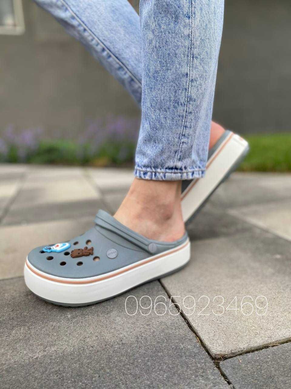 Знижка! Женские крокси Crocband Platform IceBlue 36-40р Оригінал