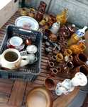 Porcelana , zastawa , karafka , mix