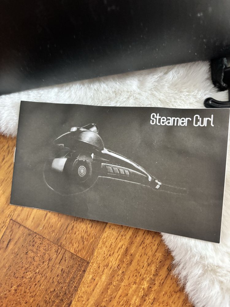 Spa steamer curl red lokowka do wlosow czerwona na wode na kabel