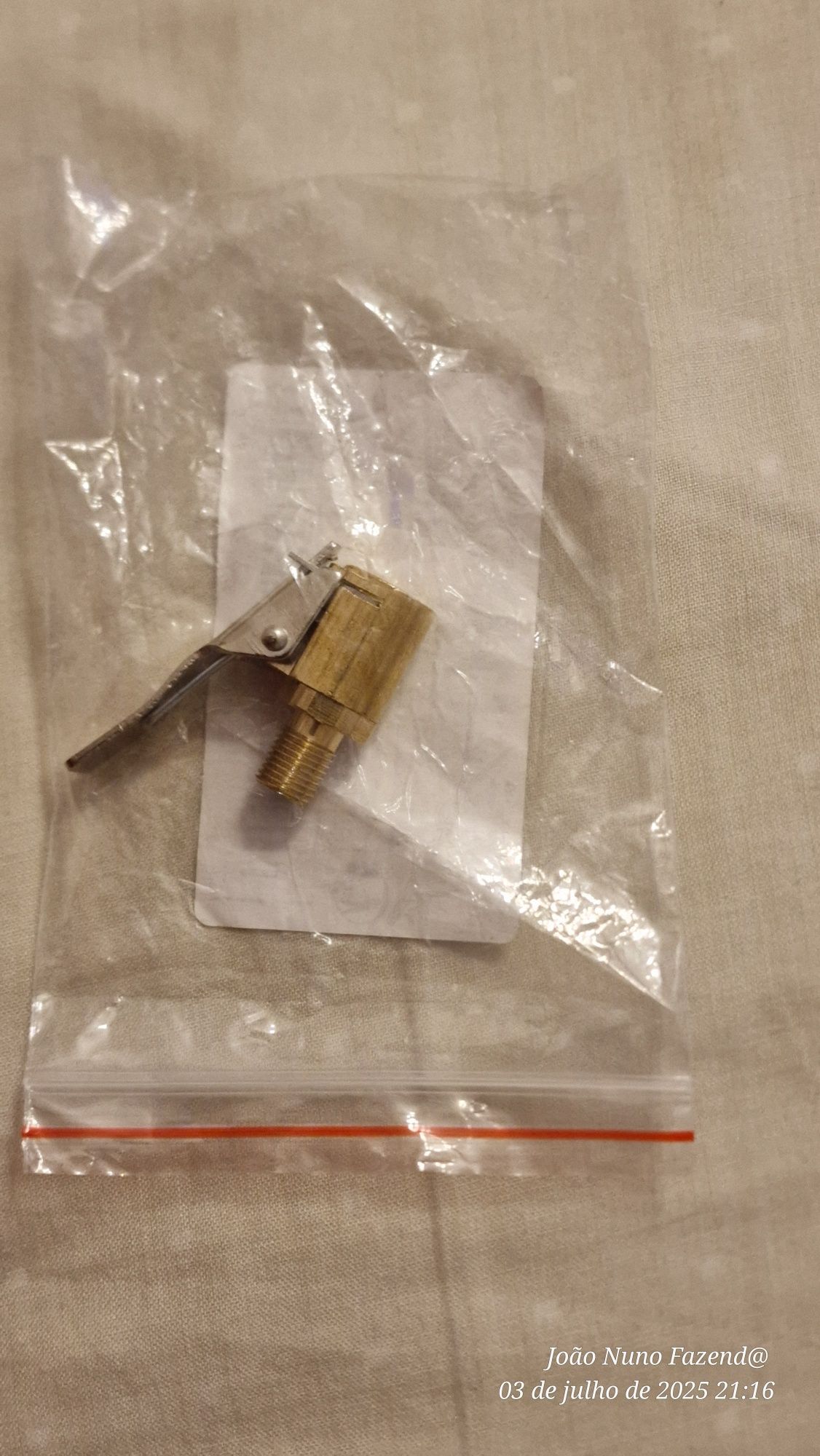 Adaptador válvula pneu