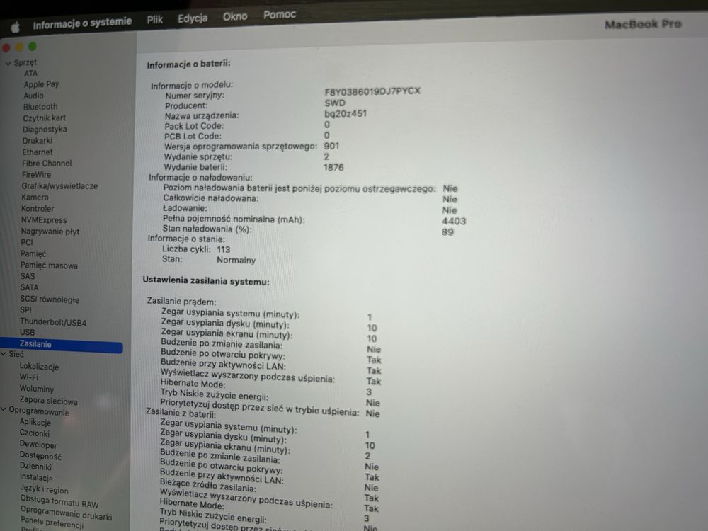 Apple Macbok Pro a2251 i5 32GB 1TB SSD Bat. 113 cyki!