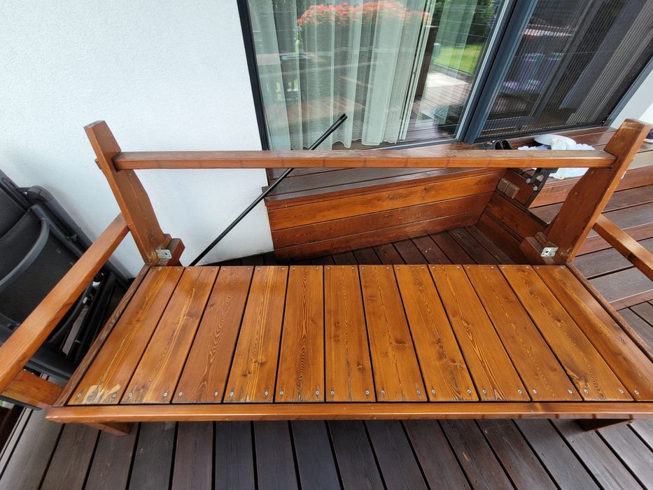 Ławka ogrodowa z modrzewia syberyjskiego