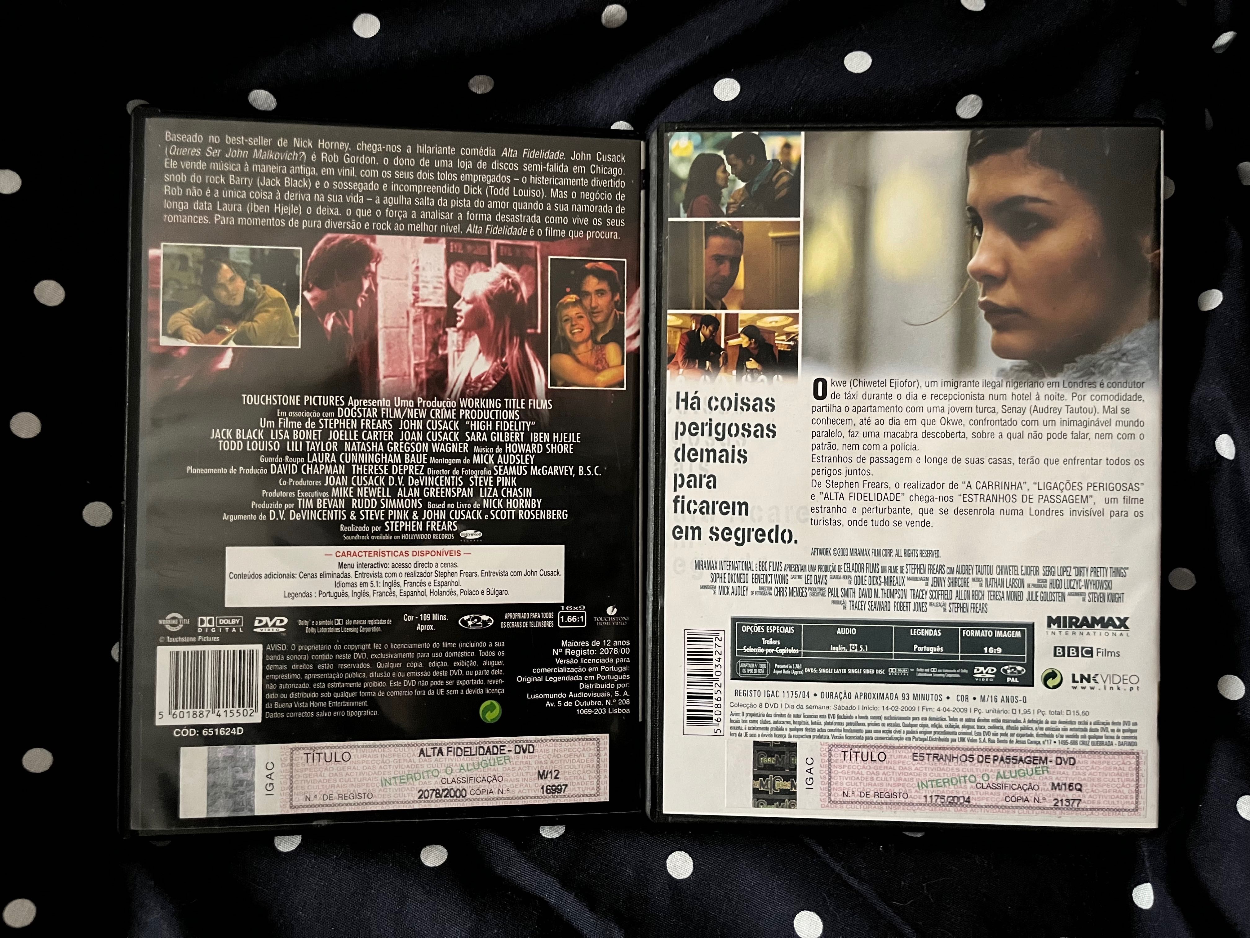 Stephen Frears 2xDVDs Alta Fidelidade  Vidas em Fúria