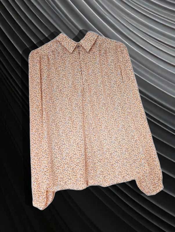 Bluzka na długi rękaw w kwiatki marki Moves, rozmiar 38 M / size 10