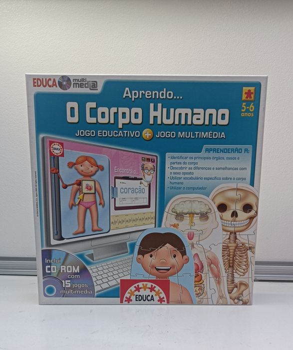 4 Puzzles educativos Corpo Humano