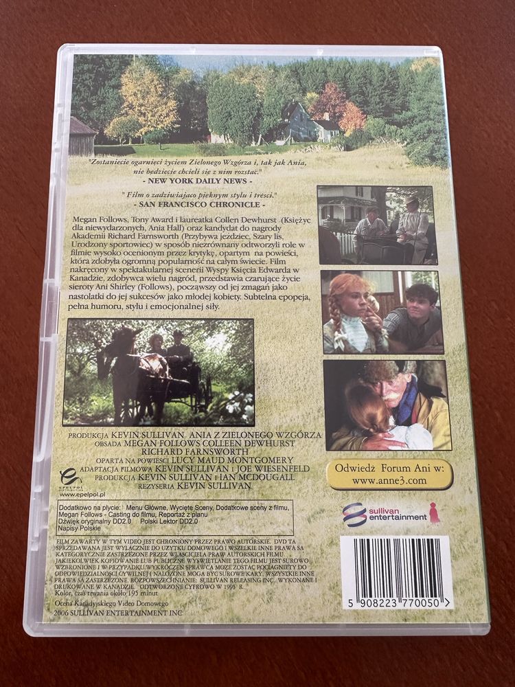 Ania z Zielonego Wzgórza - film 2 x DVD