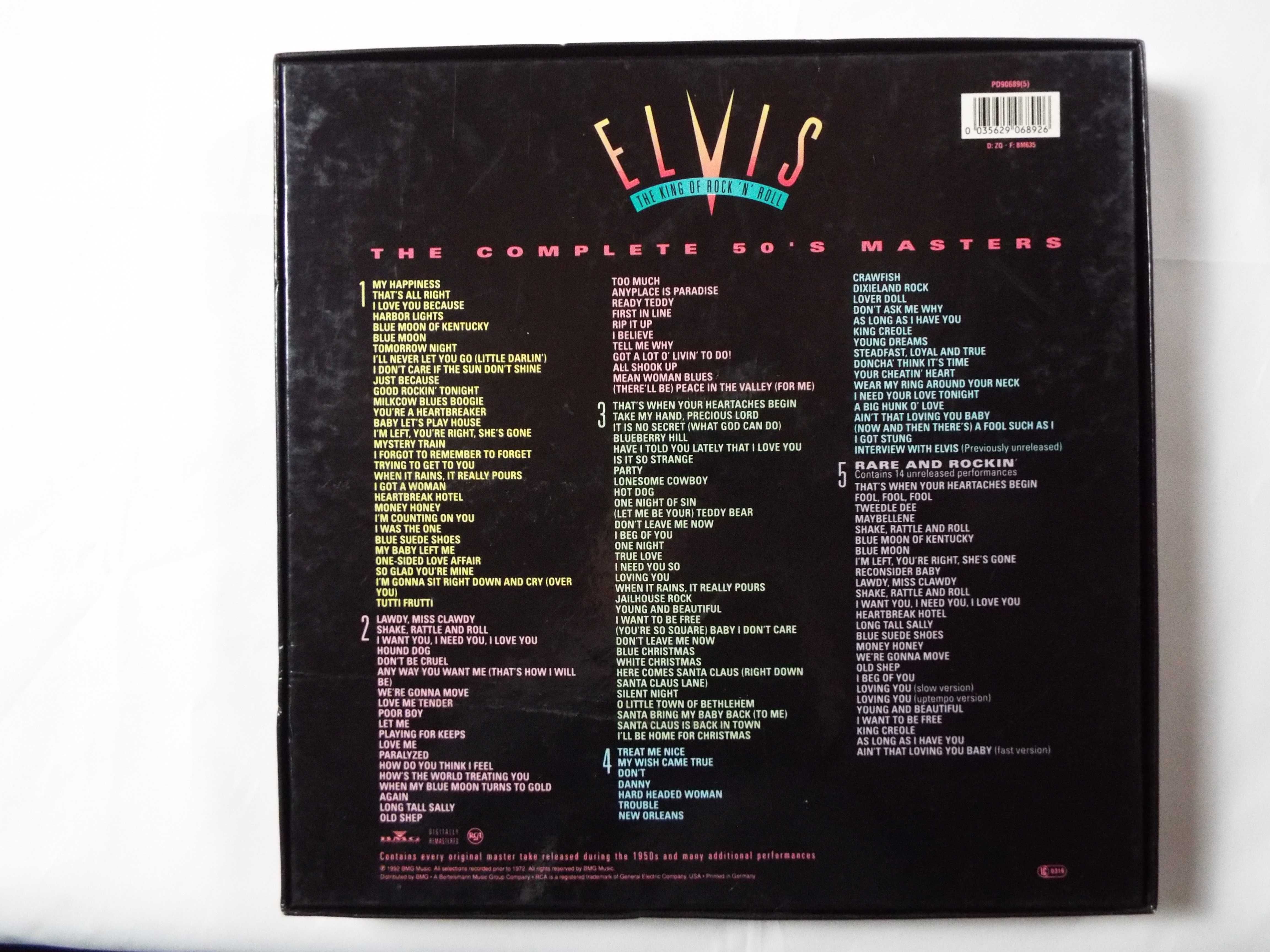Elvis Presley The King of Rock n Roll 5 CD BOX