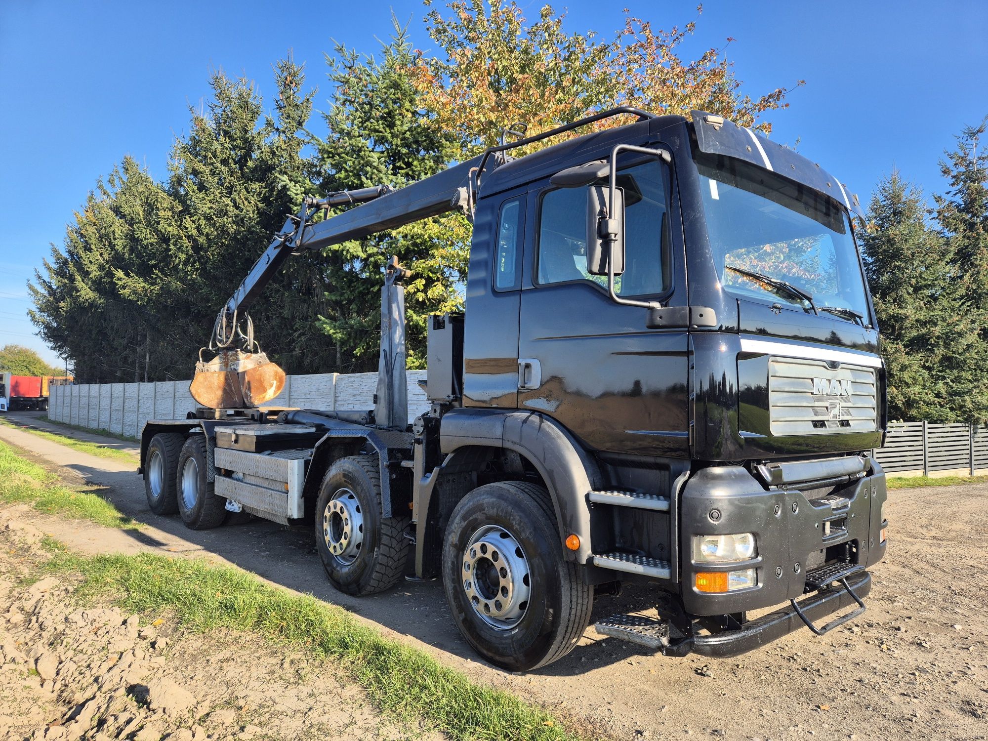 Man Tga 8x4 32.460 hakowiec hds czerpak