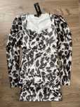 Nowa sukienka, marszczona, animal print, coquette, leopard, siateczka