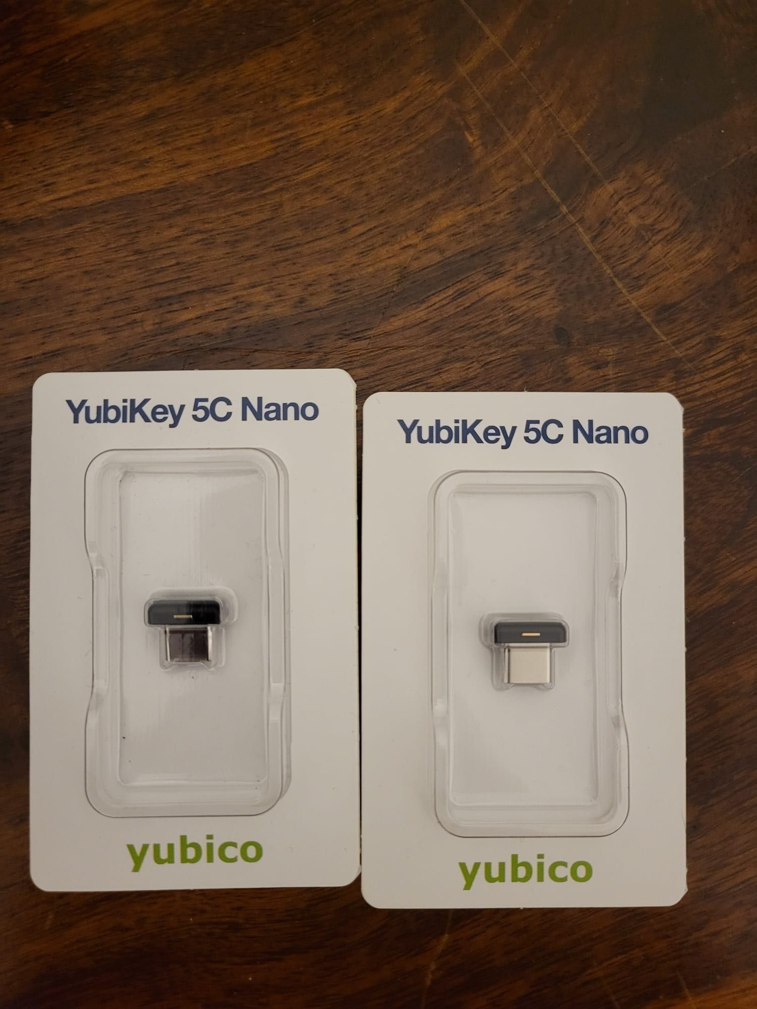 Nowe YubiKey 5C Nano – 2 sztuki | Klucz U2F FIDO2 USB-C