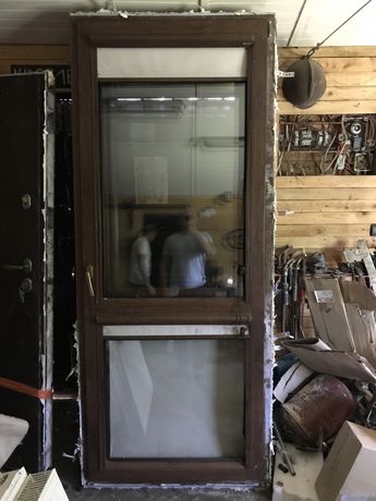 Drzwi balkonowe z roletami z demontażu
