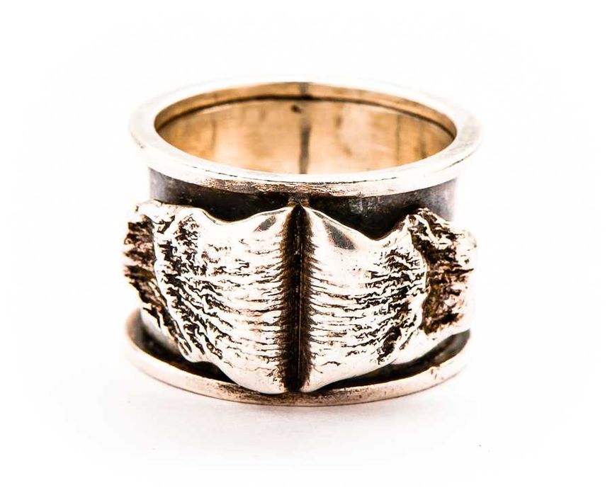 Srebrny Pierścionek PRL - 8,23g - Spółdzielnia LUBUSKA - Zielona Góra