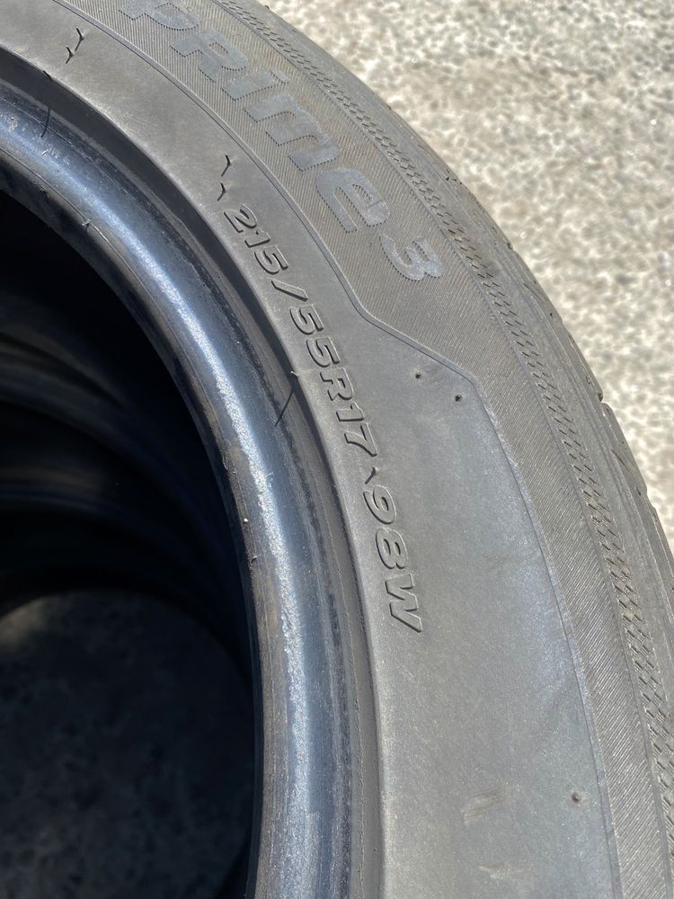 Шины Hankook Ventus Prime 3, 215/55 R17, літня резина