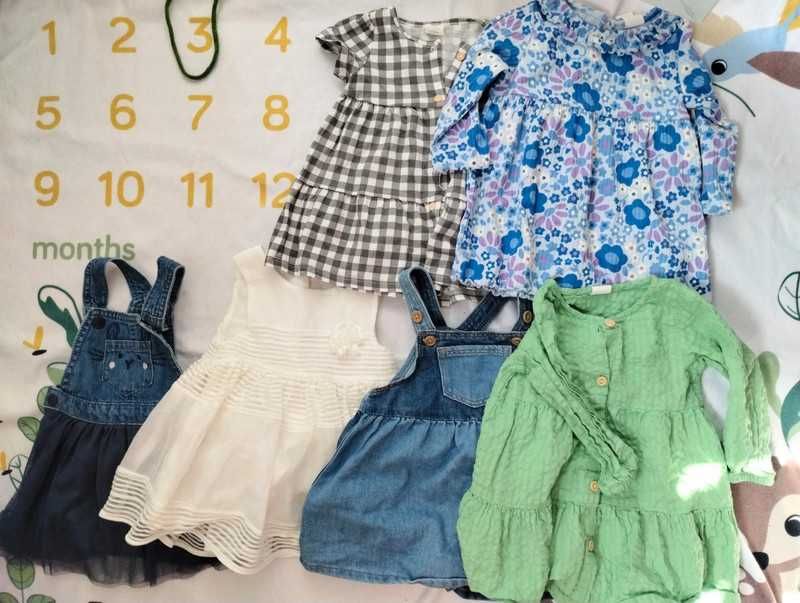 Paka ubrań zestaw r. 68 cm 3-6 msc. dla dziewczynki zima jesień wiosna