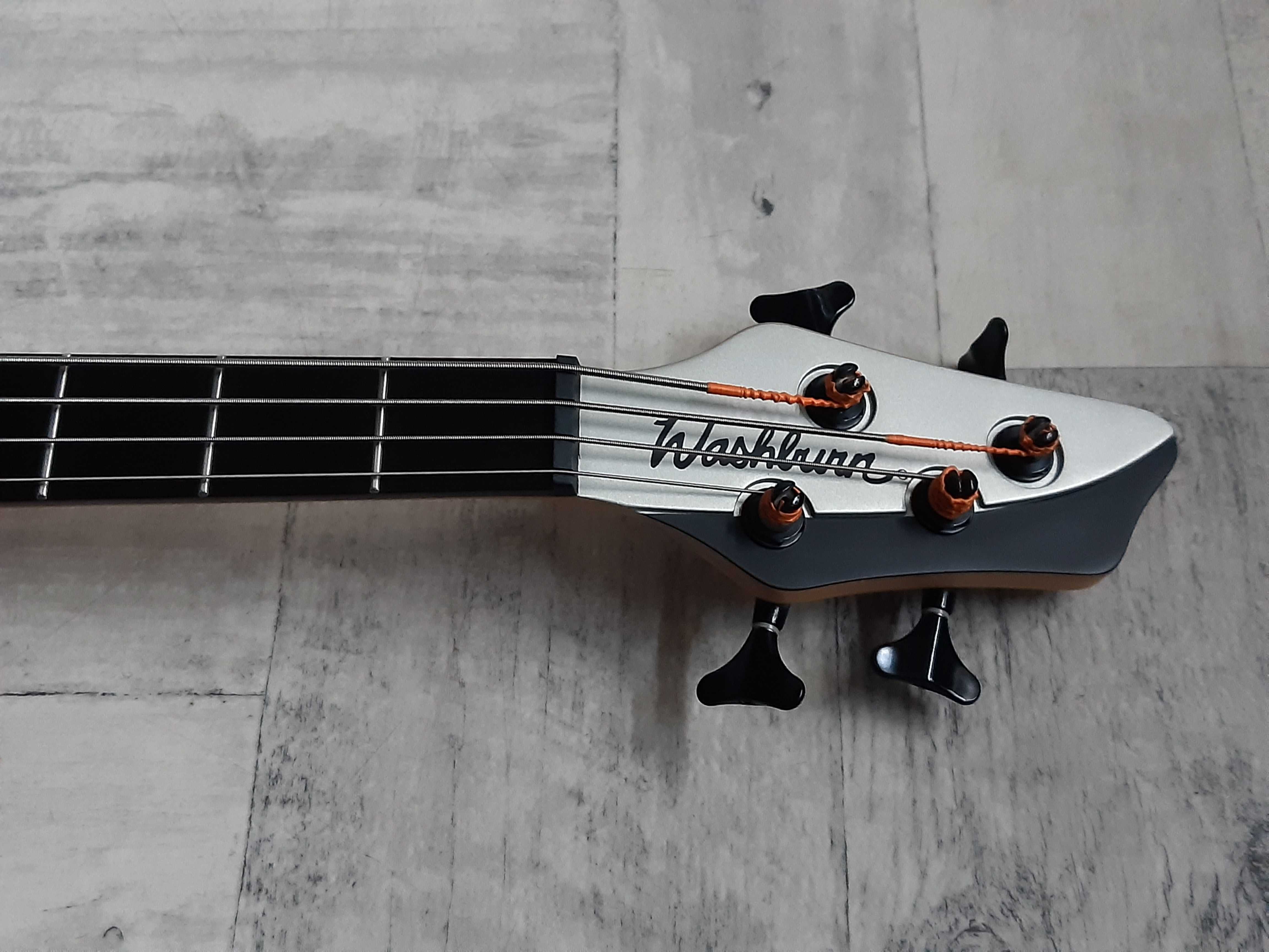 Gitara Basowa Washburn BB4 Gun Metal Grey-Active Bass -wysyłka-zamiana