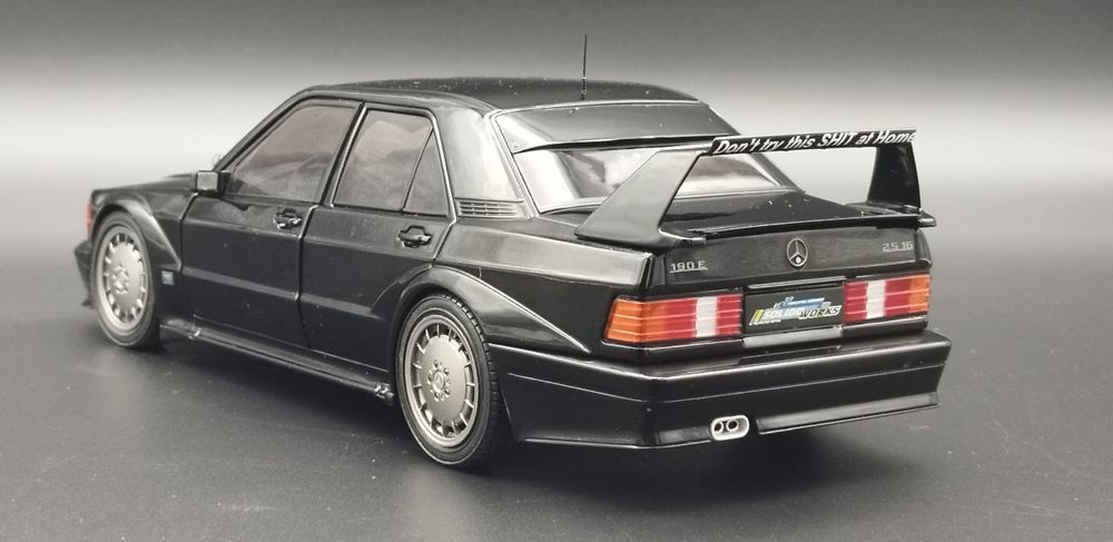 1:18 Solido 1990 Mercedes Benz 190E Evolution II EVO 2 Black Model