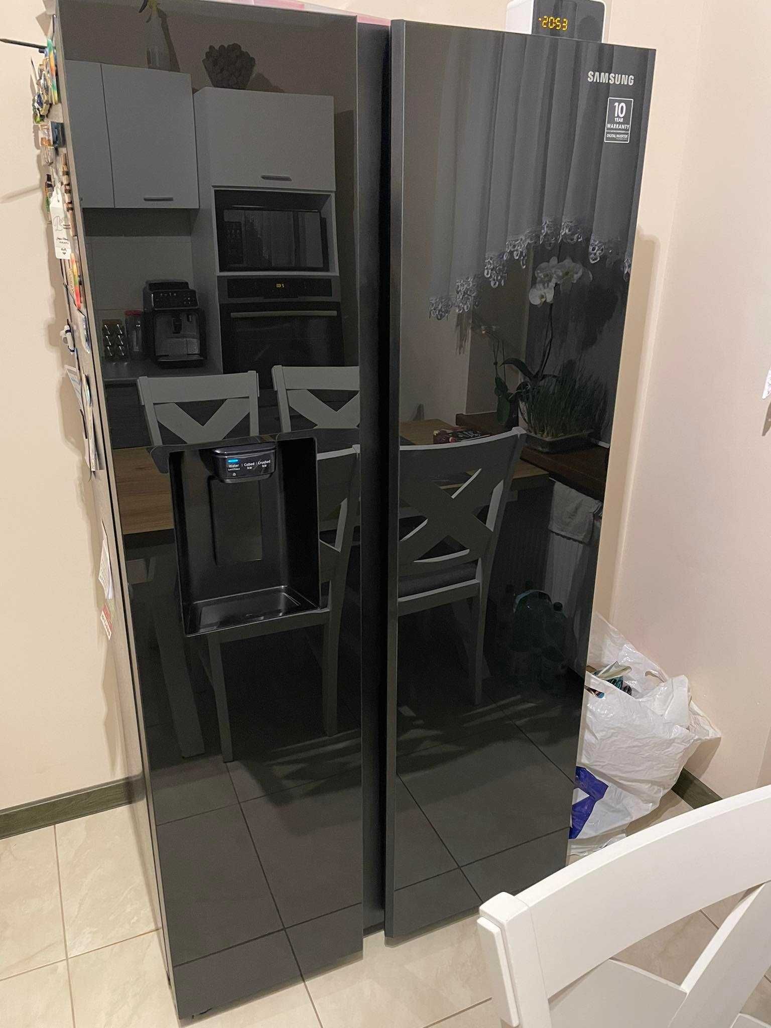 Drzwi Zamrażarki Lodówki SBS Samsung RS65R54422C Szkło