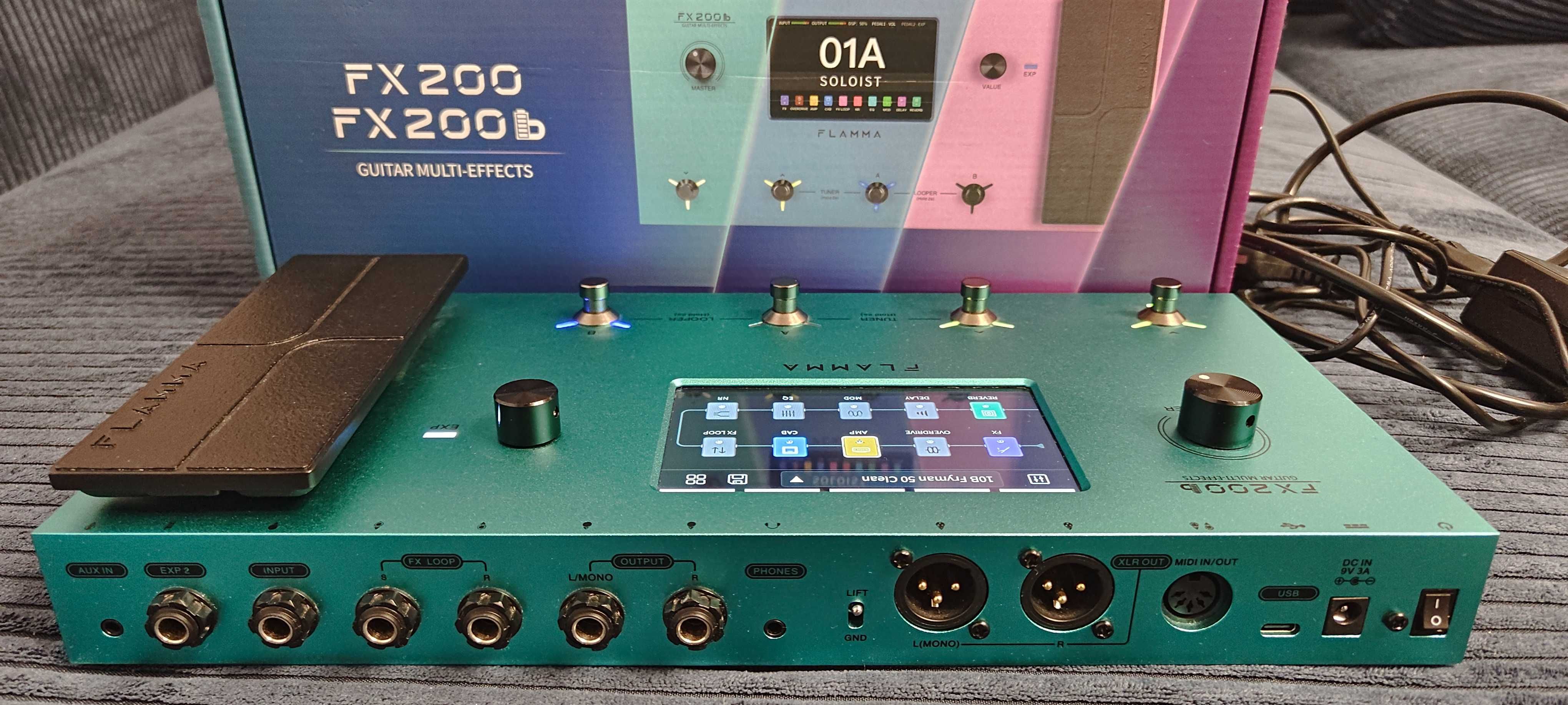 Multiefekt gitarowy - Flamma FX200b - bezprzewodowy - świetny stan