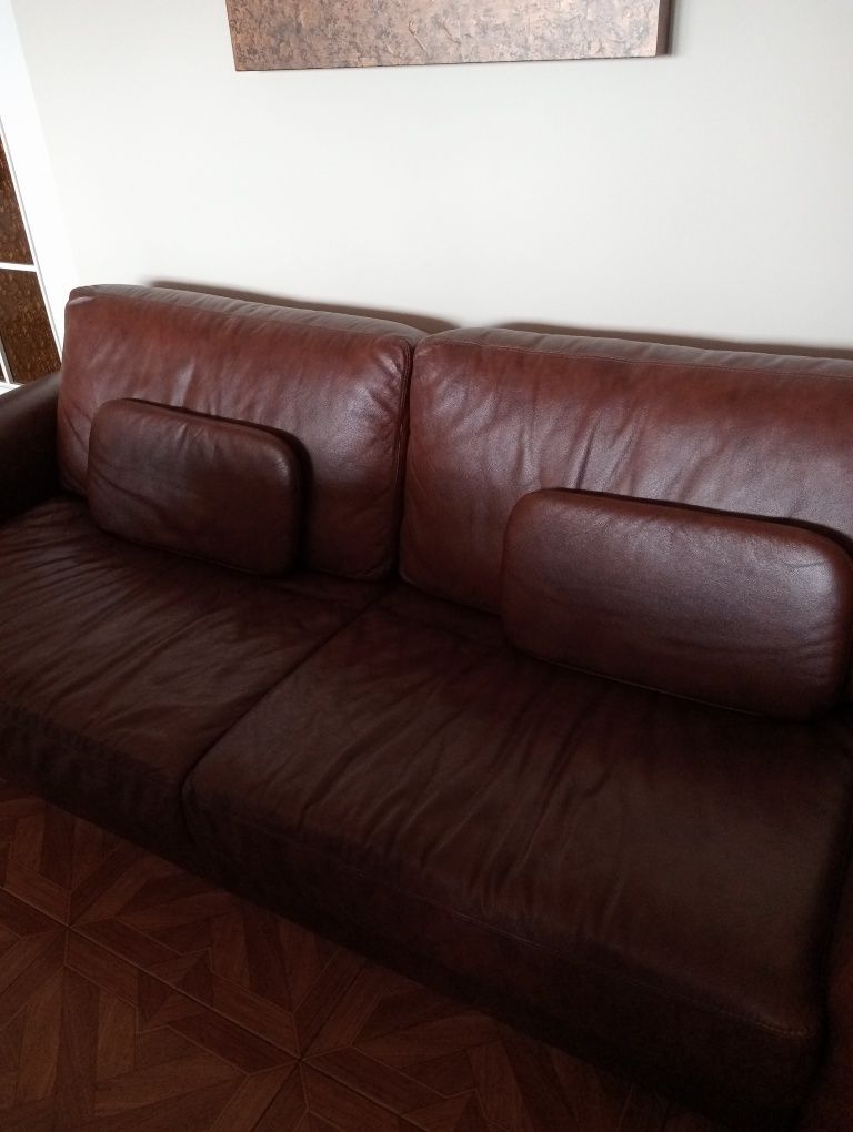 Sofa VOX ze skóry naturalnej