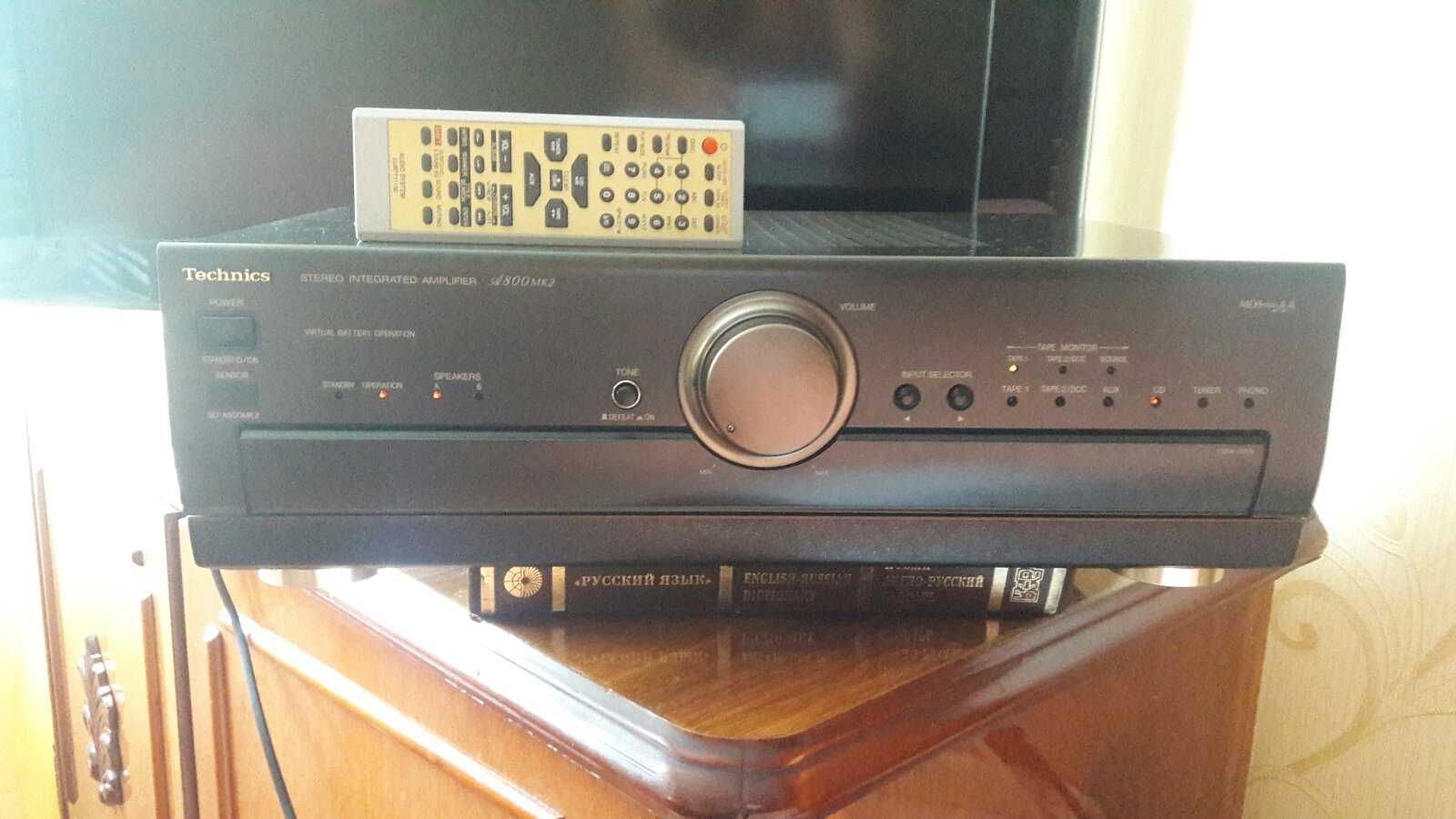 усилитель стерео Technics-SU-A 800mk2 \ MOS-FET \с пультом! как новый.