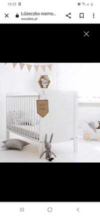 Łóżeczko niemowlęce Woodies Modern Cot 120x60