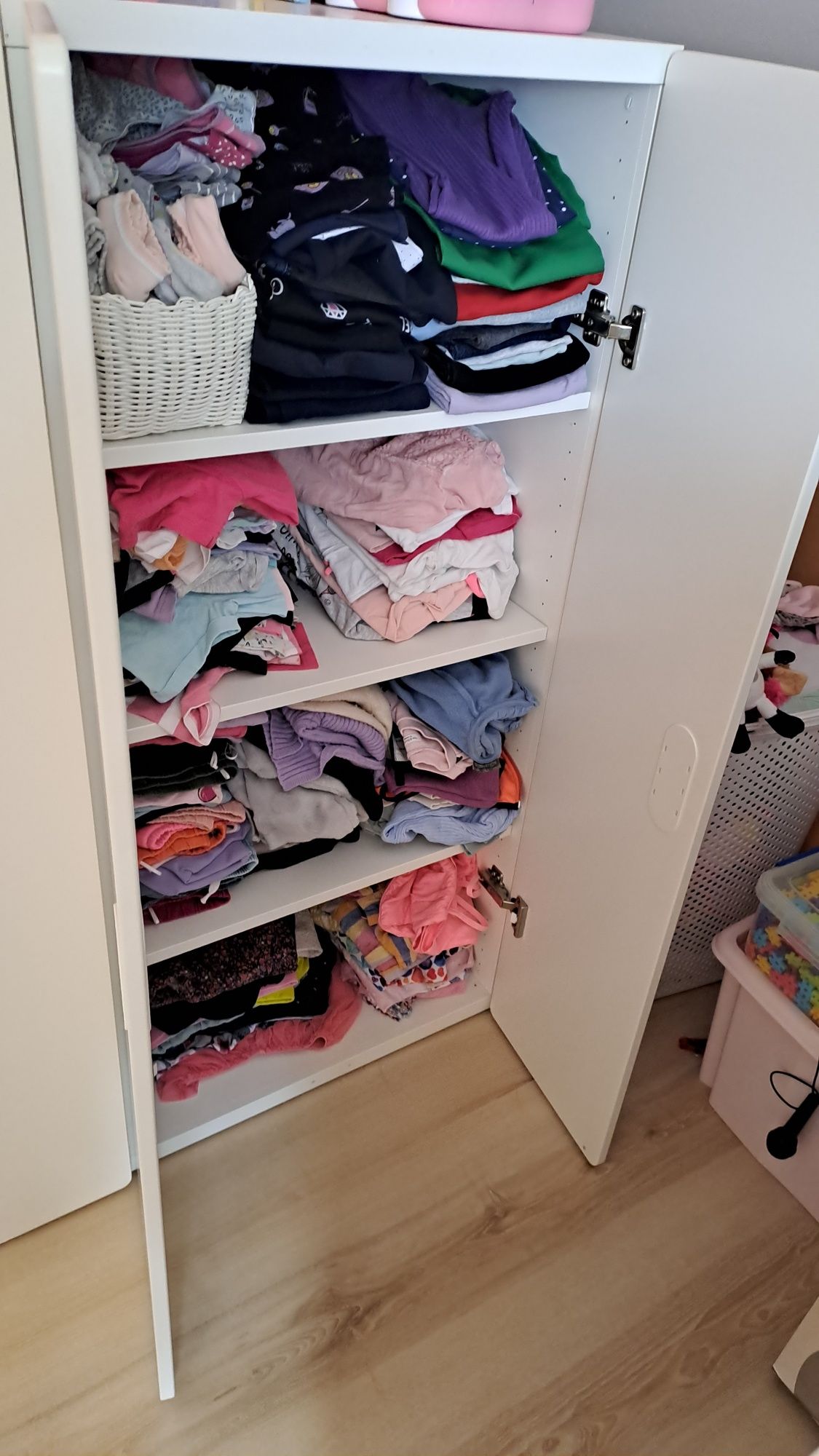 Smastad Ikea Szafa do pokoju dziecięcego meble dziecięce białe półki