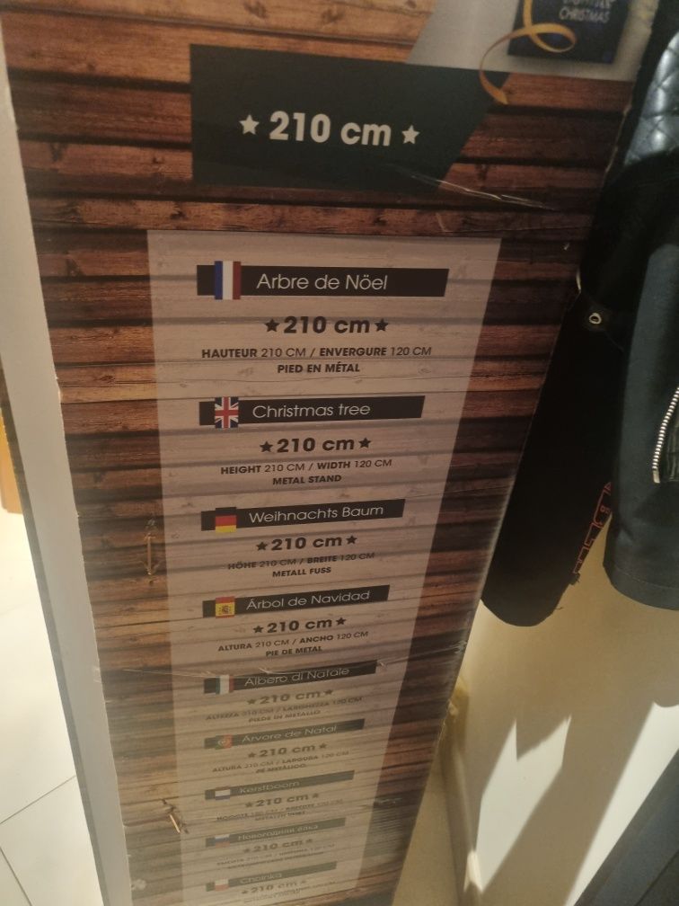 Árvore natal 210cm nova