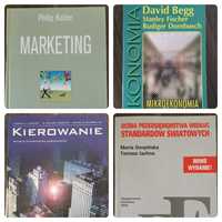 Zestaw 4 książek - marketing, ekonomia, zarządzanie, finanse