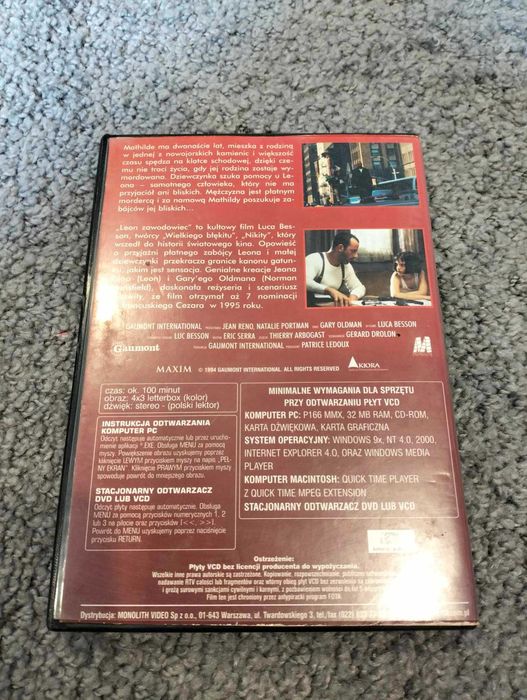 Leon Zawodowiec film 2xVCD